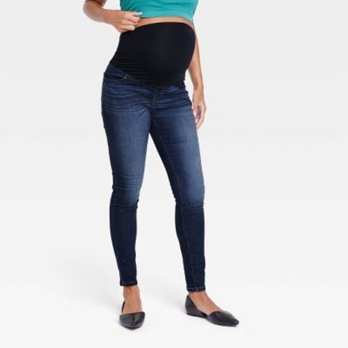 Over The Belly Dark Wash Skinny Maternity Jeans - Isabel Maternity by Ingrid & Isabel™ Dark Wash