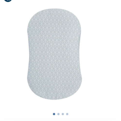 HALO - BassiNest Fitted Sheet 100% Cotton | Morning Mist - Gray