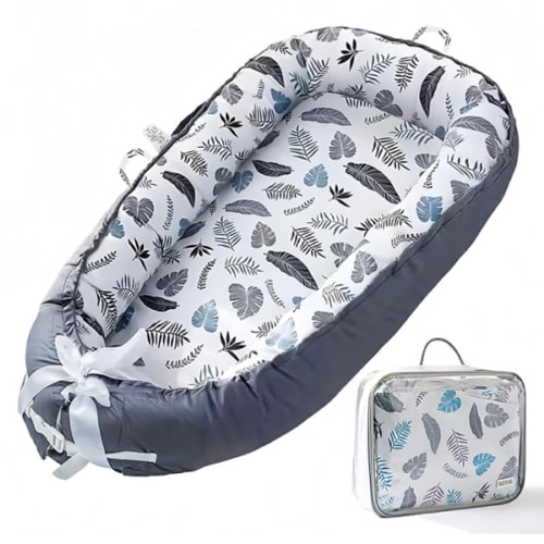 Baby Lounger Cover for Newborn 0-24 Months Soft Baby Nest Cover Co Sleeping Organic Breathable Snuggle Nest Me Lounger Pillow for Infants