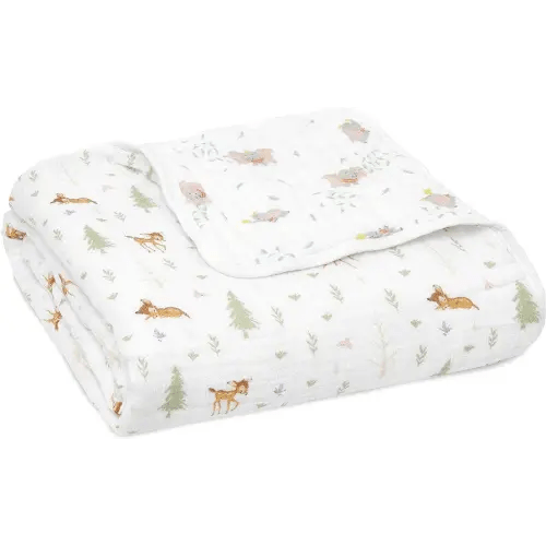 aden + anais™ Essentials Cotton Muslin Blanket Disney + Friends-Bambi Forest