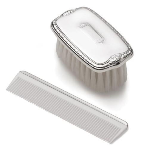 Empire silver boys shieldn brush comb set sterling