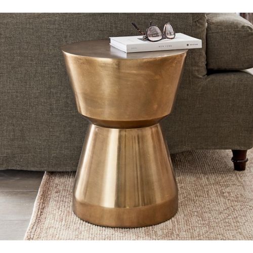 Shae Round Metal Accent Table (13.5")