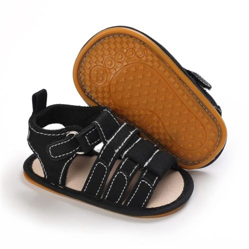 myppgg Baby Boys Girls Summer Sandals Non-Slip Soft Sole Infant Slippers Cotton Crib Shoes for Toddler First Walkers