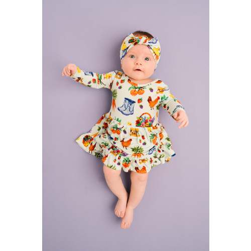 Homestead Harvest Bodysuit Bamboo Dress
