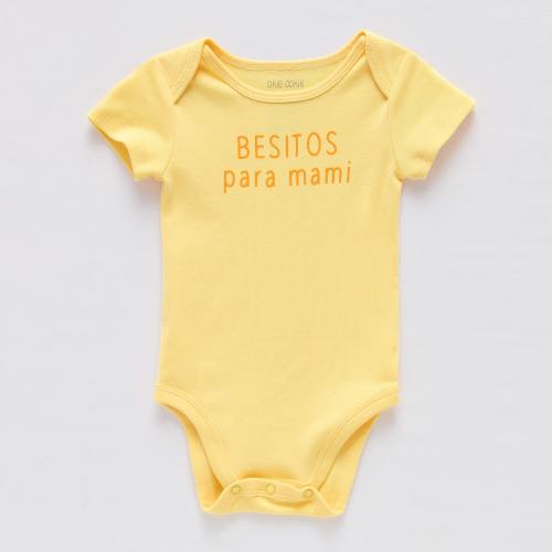 Okie Dokie Baby Unisex Round Neck Short Sleeve Rib Bodysuit, Color: Cameron Yellow - JCPenney
