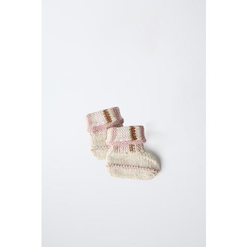 KNIT BOOTIES - Pink | ZARA United States