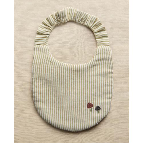 STRIPED MUSLIN BABY BIB