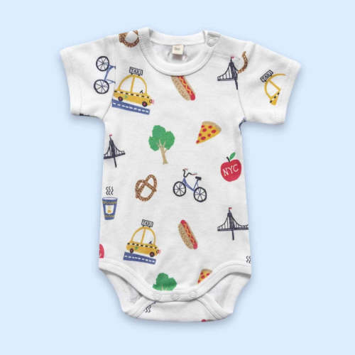 NYC Print Baby Bodysuit