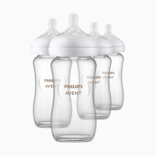 Glass Natural Baby Bottle with Natural Response Nipple - 8 Oz