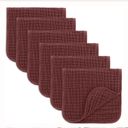 Muslin Burp Cloths in Wine – Comfy Cubs