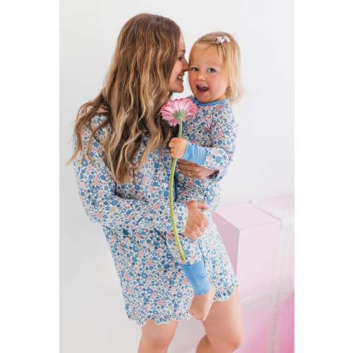 Lily Floral Women's Long Sleeve Short Set