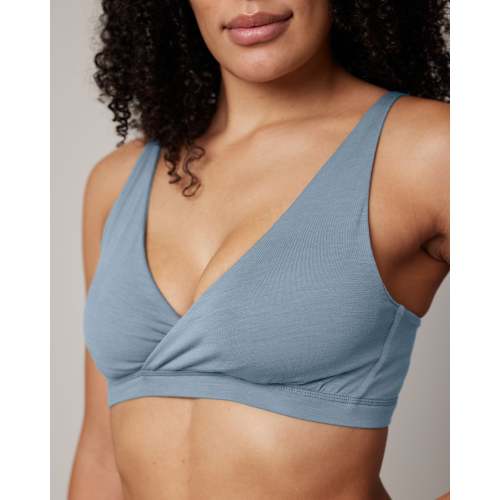 Roam Merino Wool Convertible Wrap Bra - Light Blue – Roam Convertible Wrap Bra | wool&
