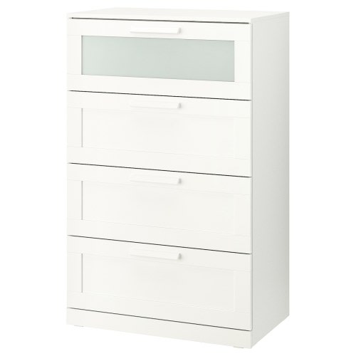BRIMNES 4-drawer chest - white 30 3/4x48 7/8 "