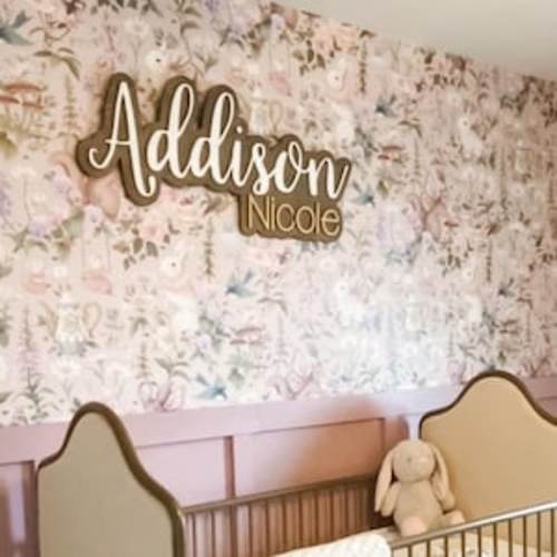 Etsy - Custom Nursery Name Sign