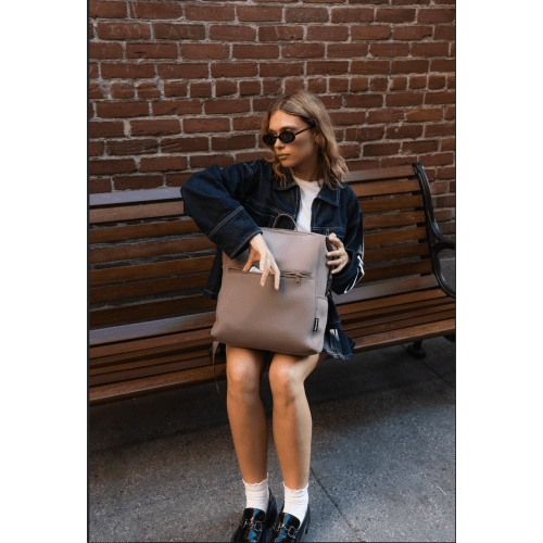 The Burrow Bag in Haze – Stylish Diaper Bag for Everyday Essentials | Harlow Baby