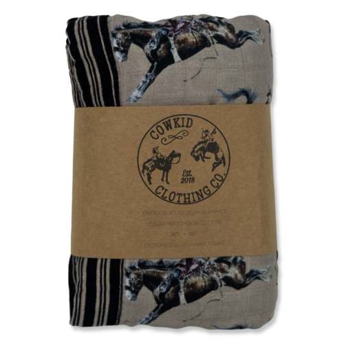 Rodeo Broncs Bamboo Muslin Blanket – Cowkid Clothing Company