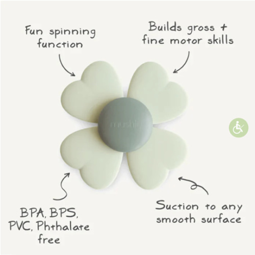 Mushie Lucky Suction Spinner Toy