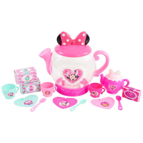 Minnie Mouse Disney Junior Terrific Teapot Set 14 Pieces Preschool Play Tea Set for Toddler Kids