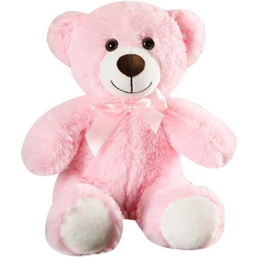 Teddy Bear Stuffed Animals, 12 Inches Teddy Bear Plush Toy Birthday Christmas Valentine’s Day Gift for Kids Girlfriend (Pink)
