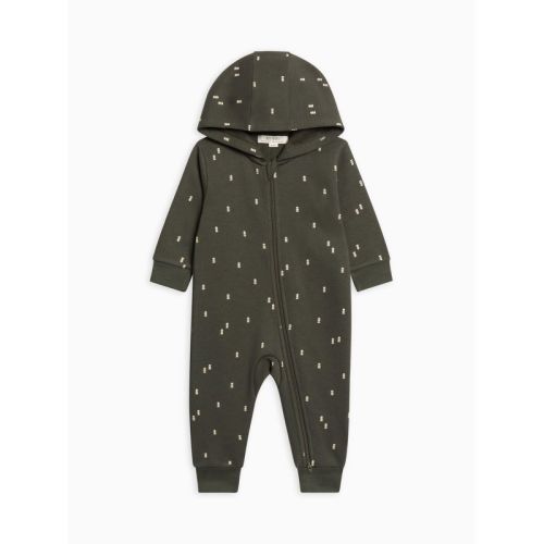 Greer Fleece Hooded Zipper Romper