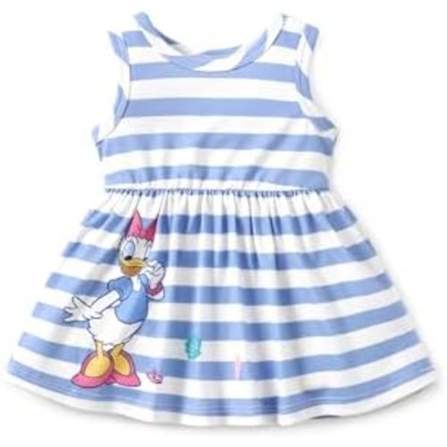 Disney Minnie Mouse Princess Frozen Elsa Stitch Girls Dress Sleeveless & Short Sleeve Casual Summer Clothes Baby to Toddler