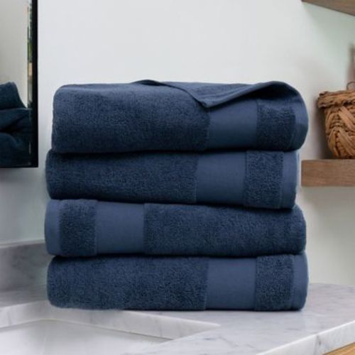Set Of 4 Bath Towels, 100% Super Plush Premium Cotton, Washcloths and Hand Towels - Becky Cameron
