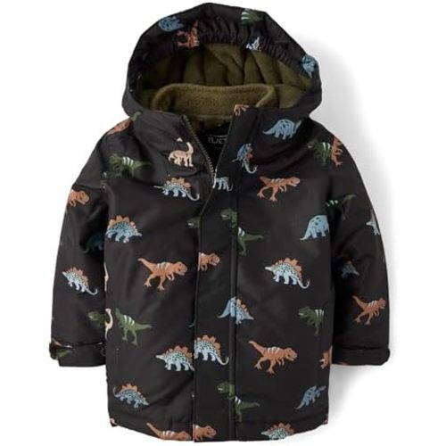 The Children's Place Baby Boys' And Toddler Heavy 3 in 1 Winter Jacket, Wind Water-resistant Shell, Fleece Inner