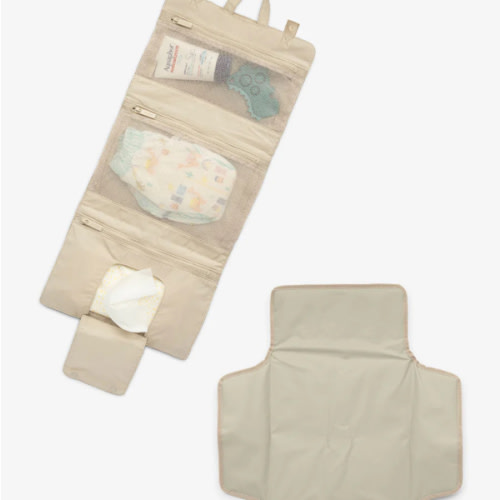 Diaper Changing Pad Organizer - OATMEAL