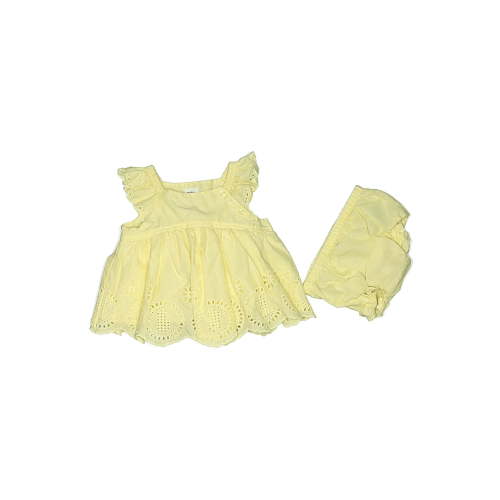 Baby Gap 100% Cotton Yellow Dress Size 3-6 mo