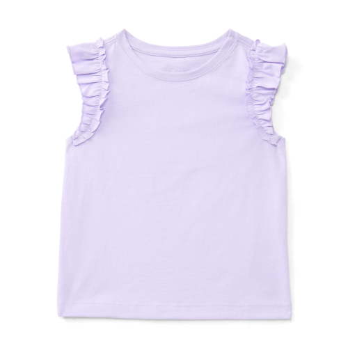 Wonder Nation Toddler Girls Tee with Flutter Sleeves, Sizes 18M-5T
