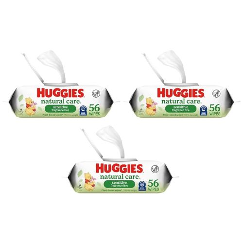 Huggies Natural Care Sensitive Baby Wipes, Unscented, 10 Packs, 560 Wipes