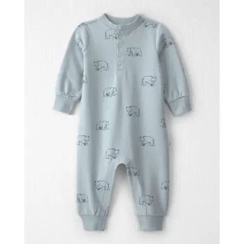 Baby Organic Cotton French Terry Jumpsuit in Winter Bears - Little Planet | Carter's