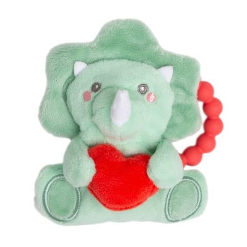 Pearhead Valentine Dino Crinkle Teether