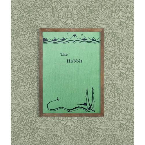 Vintage Book Cover Print "The Hobbit" - Tolkien Wall Art - Nursery Decor - Lord of the Rings Fantasy Art Print - Book Lover Gift - Nerd Art