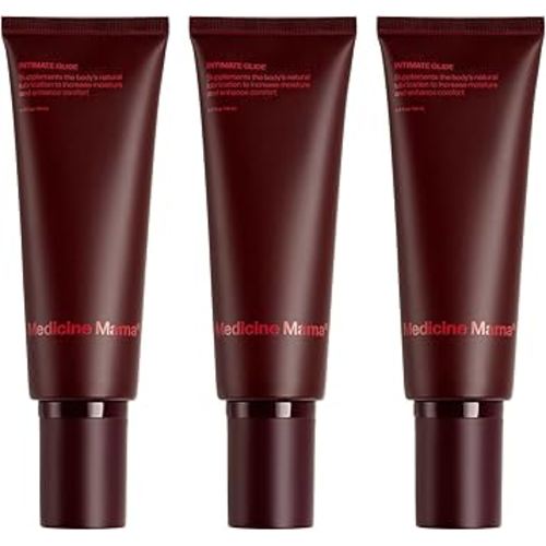 Medicine Mama’s Intimate Glide – All-Natural Lubricant FDA-Cleared for Internal & External Use – Lube with Organic Aloe and Hyaluronic Acid – 3 Pack, 4 Oz Each