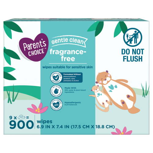 Parent's Choice Baby Wipes, Fragrance Free, 900 Count HSA/FSA Eligible