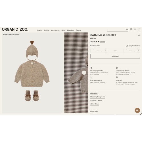 Oatmeal Wool Set