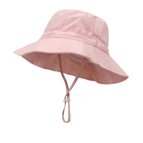 Besolor Toddler Baby Sun Hat Boy Girl Summer Cotton Bucket Hat Kids Adjustable Sun Protection Wide Brim Beach Hat