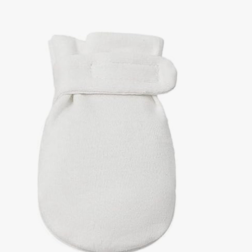 Newborn Baby No Scratch Mittens Stay On, 100% Cotton Breathable, Adjustable Infant Gloves for Baby Boys Girls Mittens