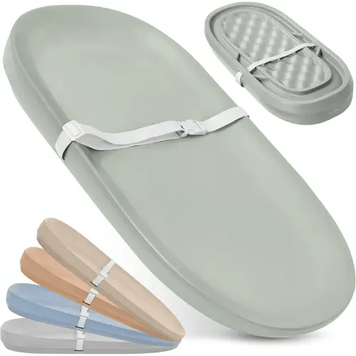 Jool Baby Waterproof Baby Changing Pad - Easy to Clean, Lightweight & Portable - Large Foam Cushion for Comfort (Sage)