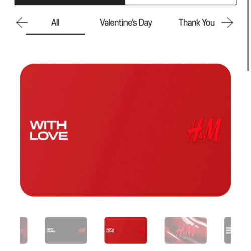 H&M USA Baby Clothing Gift Cards