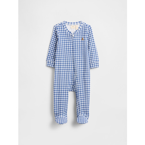Baby Print Two-Way Zip One-Piece (3-6 mos)