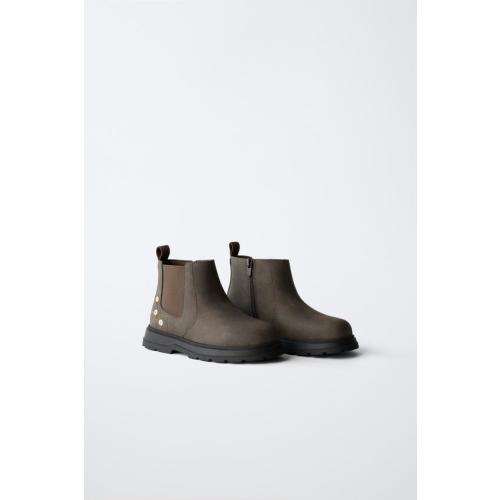 FLORAL CHELSEA BOOTS - Brown | ZARA United States
