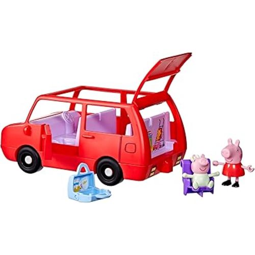 PEPPA PIG Peppa's Big Family Car with 2 Figures (Fits 5), Toy Car Playset for Girls and Boys 3 and Up