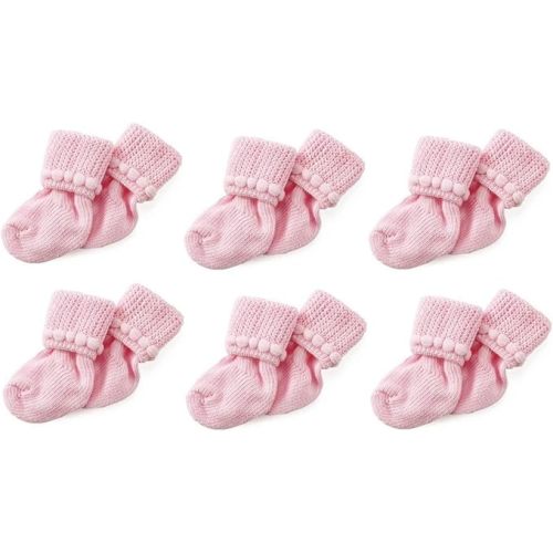 Nurses Choice 6 Pack Cotton Unisex Baby Socks (3-6 Months)
