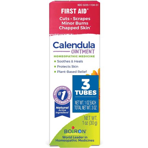 Boiron Calendula Ointment for Relief from Minor Burns, Cuts, Scrapes, and Insect Bites - 1 oz (3 Pack)