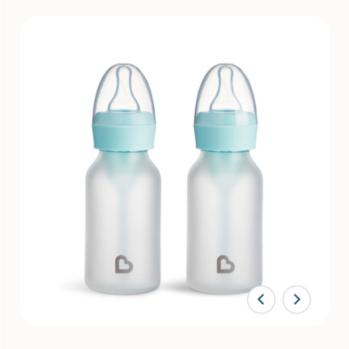 Bond® Silicone Glass Bottle 4oz or 8oz, 2pk | Munchkin