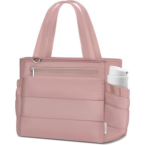 Lunch Box Tote Bag - Versatile Soft Insulated Lunchbox for Women - Lightweight Stylish Simple Lunch Pail Reusable Large Cooler Bag for Adults Work Office Camping Picnic Travel Outdoor Trips Pink 10L