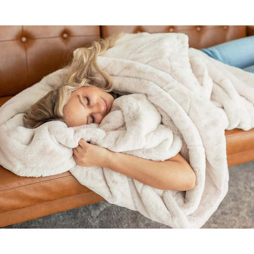Lush Macadamia Nut Plush Blanket | Minky Couture