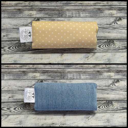 Clubfoot Bar Cover Reversible Beige Dots & Denim, 1/2 inch padding, washable, durable, nuetral